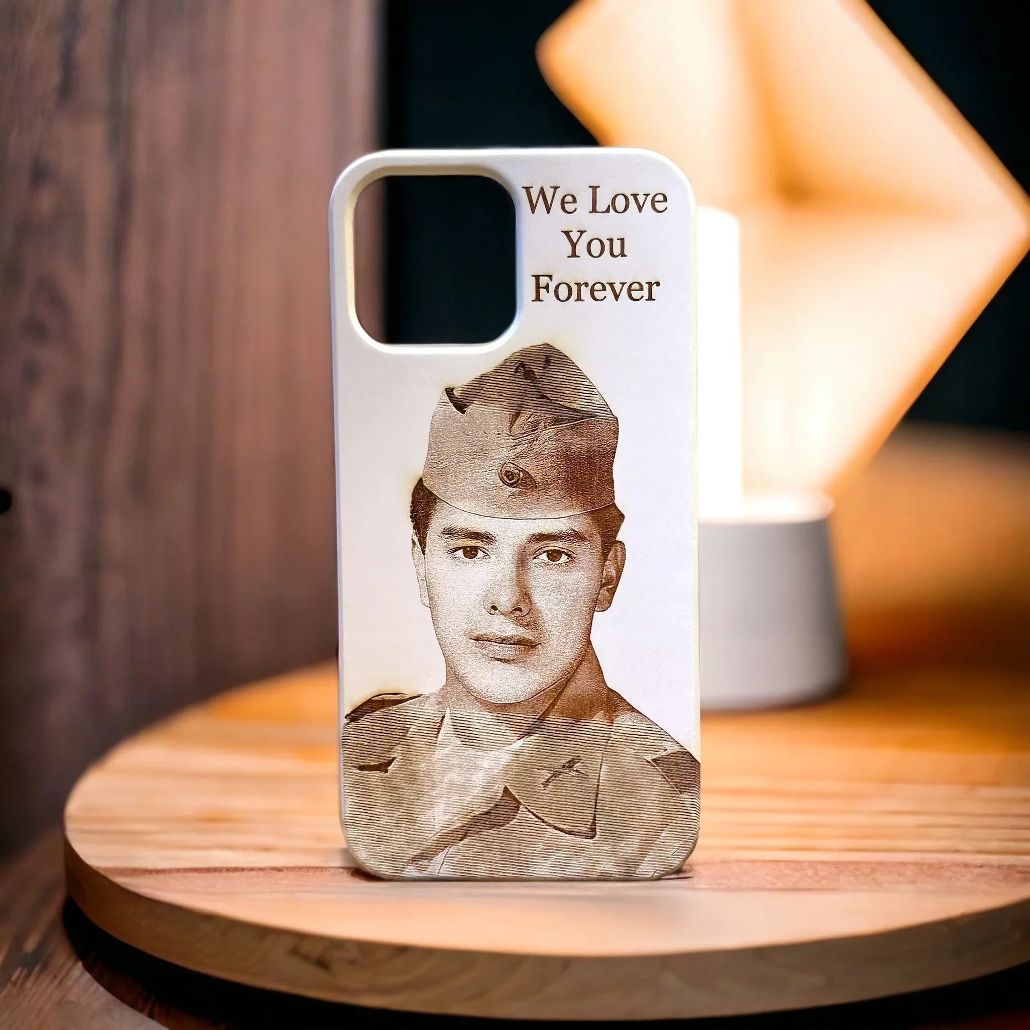 “Full Moon ” Personalized Wood Phone Case